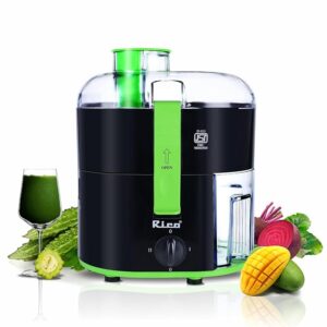Rico 350W Electric Juicer made with Japanese Technology | ISI Marked & Fully Automatic | Portable, Compact Design, Slow Juicing Process to Extract Maximum pulpy Juice from Fruits & Vegetables