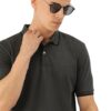 Peter England Men's Snug Fit Solid Polo T-Shirt with Coloured Collar Tipping| Cotton Rich| Premium Pique Weave